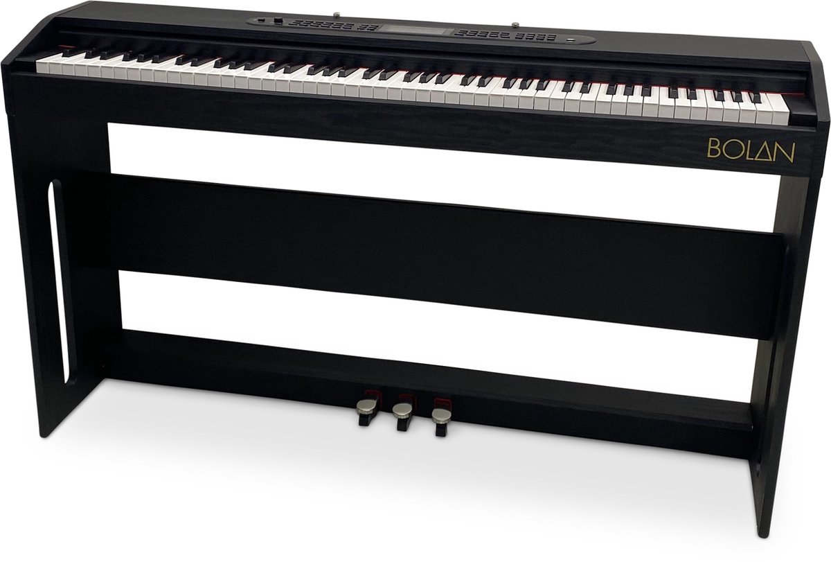 Bolan CP-1 digitale piano zwart - home piano met meubel - beginnerspiano - elektrische piano 88 toetsen