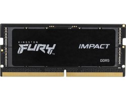 Kingston Fury Impact KF556S40IBK2-64 - Laptopgeheugen - 64GB - 5600MHz - DDR5 - SODIMM - 1 x 64 GB Kingston Fury Impact KF556S40IBK2-64 - Laptopgeheugen - 64GB - 5600MHz - DDR5 - SODIMM - 1 x 64 GB