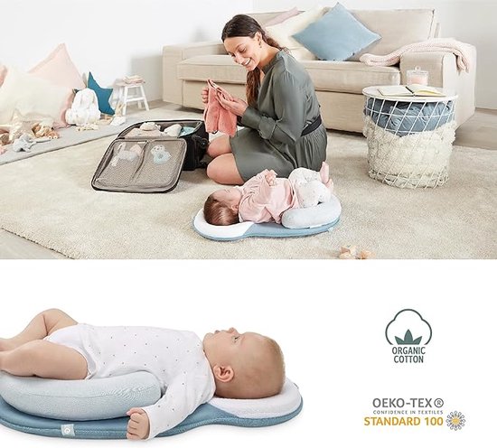 KOSPU AU-WTNX-3MKA Kuschnest Babynest Cocoon Baby Baby Cocoon Bumper Reiswieg 100% Katoen Anti-Allergisch,Eén Maat,Veelkleurig