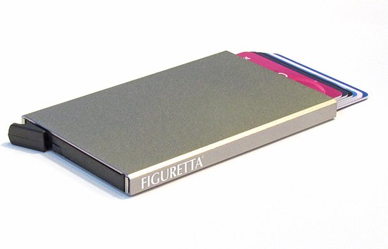 Figuretta Basic Figuretta de la Carte de Crédit / Protecteur de Carte RFID - 6 Cartes - Vert Grijs