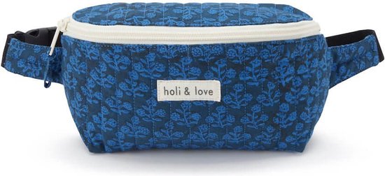 Heuptas Holi & Love bio katoen Blue Flower bloemenprint