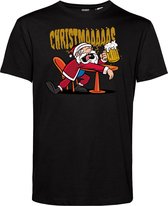 T-shirt Drunk Christmaaaas | Foute Kersttrui Dames Heren | Kerstcadeau | Kerstpakket | Zwart | maat XL