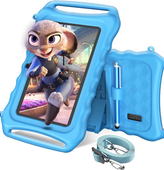 Tablette Enfants 7 Android 13 + Protection antichocs Bleue -20.000F