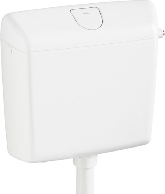 Wisa 1070 toilet reservoir laag hangend wit bol