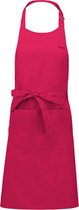 Schort/Tuniek/Werkblouse Unisex One Size Kariban Fuchsia 35% Katoen, 65% Polyester