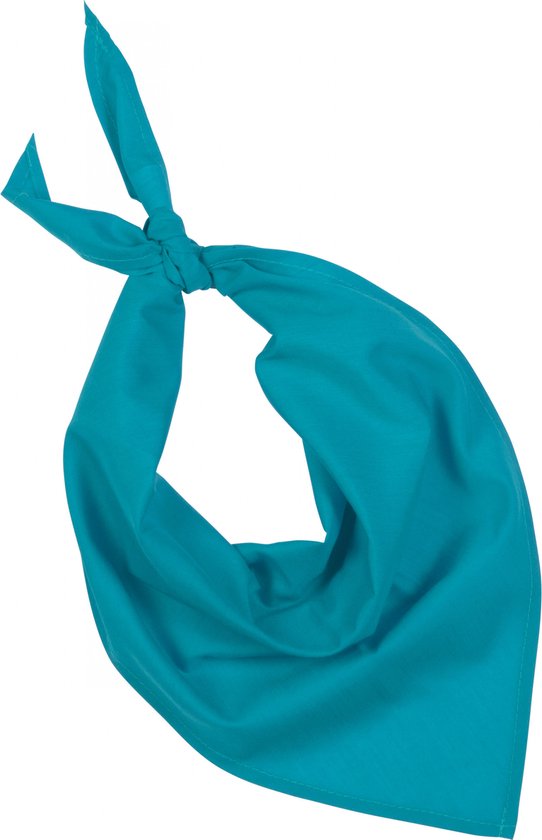 Bandana Unisex One Size K-up Turquoise 80% Polyester, 20% Katoen