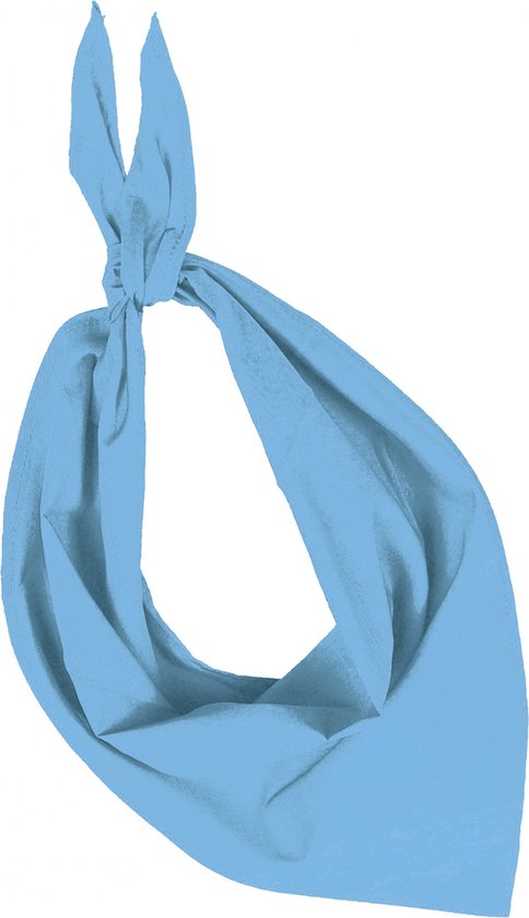 Bandana Unisex One Size K-up Sky Blue 80% Polyester, 20% Katoen