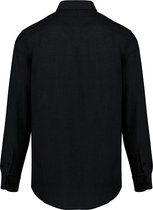 Overhemd Heren 5XL Kariban Lange mouw Black 70% Katoen, 30% Polyester
