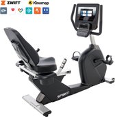 Vélo d'exercice couché Spirit Fitness CR800ENT avec console de divertissement