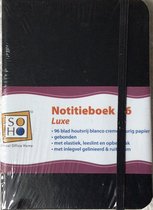Notitieboek A6 LUXE [zwart] 96 blad houtvrij