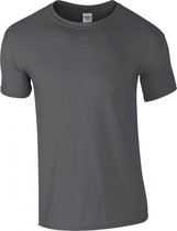 T-shirt met ronde hals 'Softstyle® Ring Spun' Gildan Charcoal Grijs - 4XL