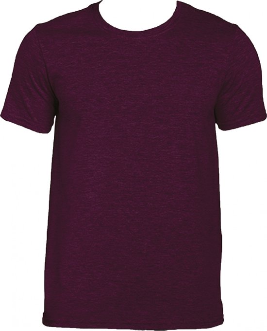 T-shirt met ronde hals 'Softstyle® Ring Spun' Gildan Maroon - 4XL