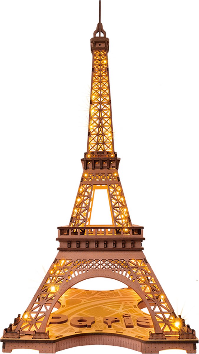 Robotime Rolife Night of the Eiffel Tower TGL01 Eiffeltoren Bouwpakket Knutselen DIY