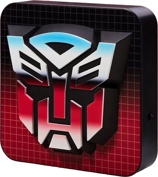 Numskull - Transformers - Lampe de bureau / Applique murale 3D Emblème des Autobots