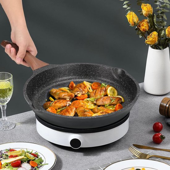 Poêle à Steak De Boeuf, Poêle à Frire Antiadhésive Durable, Poêle à