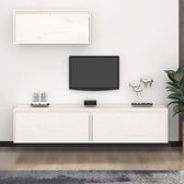vidaXL TV-meubel - Classic - Wandmeubelen - 80 x 30 x 35 cm - wit - Kast