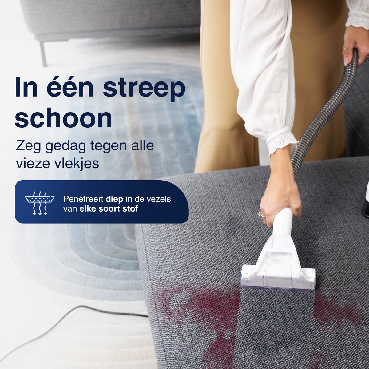 Samako Professionele Tapijtreiniger - Draagbare Vlekkenreiniger - Bankreiniger - Meubelreiniger - Zetelreiniger - Haarverwijderaar Stofzuiger - Matrasreiniger — afbeelding 3