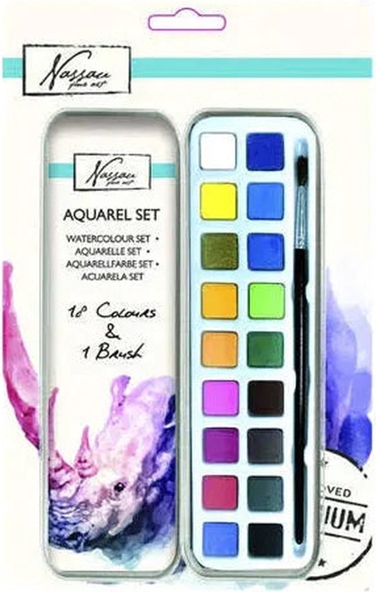 Acrylverf nassau art 18napjes ass | 12 stuks
