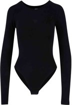 Urban Classics - Stretch Jersey Longsleeve Bodysuit - XS - Zwart