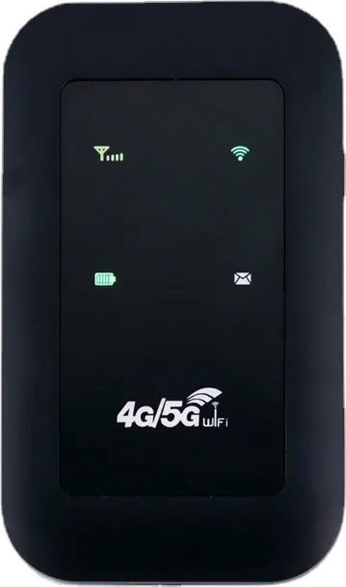 Mifi router - Draadloos WiFi - Mifi router - 4G/5G - 10 apparaten - WiFi Dongle - Wifi Buddy - Simkaart - USB - Wifi in de Auto - 150Mbps - Zwart