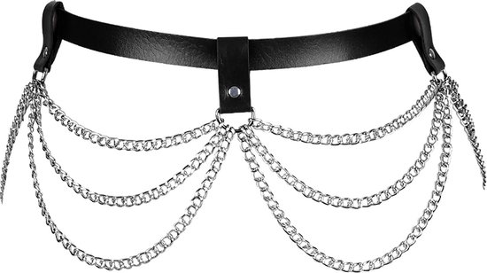 Sexy lederen lingerie uit één stuk met polskettingknop Sexy Sexy lederen lingerie uit één stuk met polskettingknop Sexy