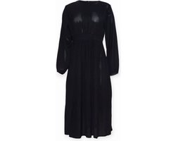 Ibramani Giulia Dress - Zomer Jurk - Zwarte Jurk - Lange Jurk - Feest Jurk - Maxi-jurk - Dames Kleding