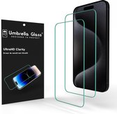 Umbrella Glass PrecisionGuard UltraHD Screenprotector - Geschikt voor iPhone 15 Plus - 15 Pro Max