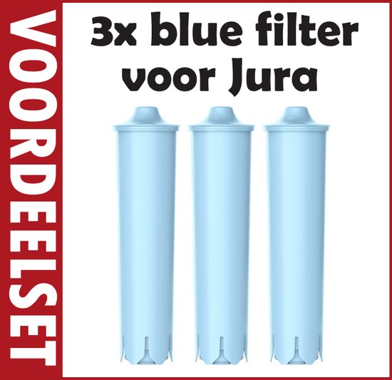 VOORDEELSET van 3 ECCELLENTE Blue filterpatronen compatible met JURA Claris Blue waterfilters