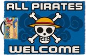 One Piece - "All Pirates Welcome" Deurmat 40x60cm