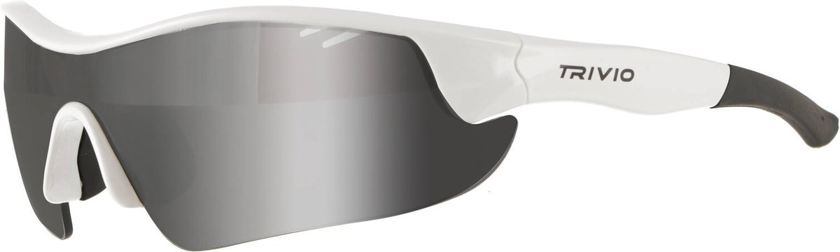 Trivio - Fietsbril Vento Nova Wit Lens Zwart / Mirror