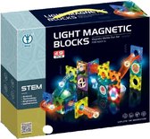 Nieuwe Licht Magnetische Blokken-49 Stuk-3D Magnetisch Speelgoed- Magnetische Bouwset met Verlichting-Light Magnetic Blocks