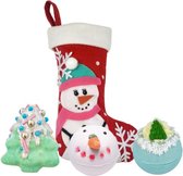 Snowlady Stocking/ giftset / kerstcadeau / bruisballen