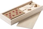 Spelset - Speelkaarten & domino stenen - Spellen - Denkspel - 2 in 1 - Reisformaat
