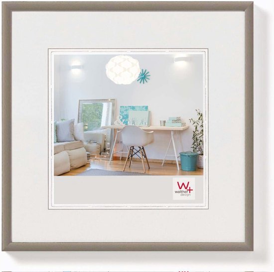 Walther New Lifestyle - Kunststof lijst - Fotoformaat 30x30 cm - Staal