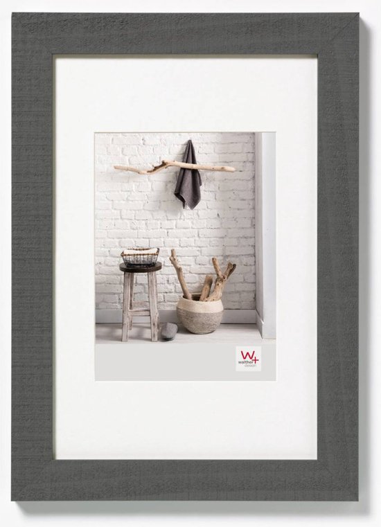 Walther Home - Cadre photo - Format photo 10 x 15 cm - Gris