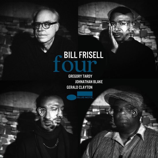 Bill Frisell - Four album cover met vier mannen. Bill Frisell, Gregory Tardy, Johnathan Blake, Gerald Clayton.