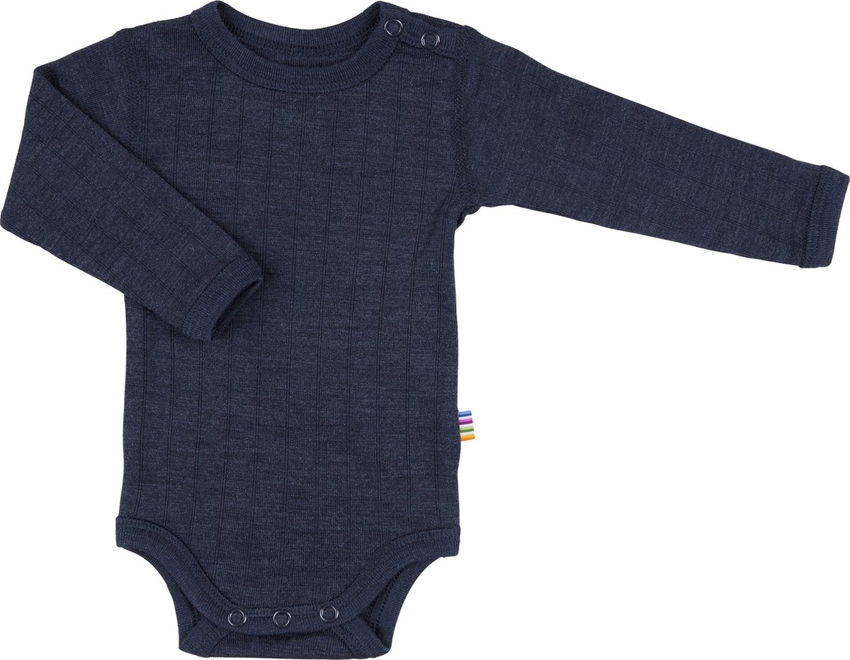 Joha Kinderondergoed Rompertje met 'it ' en lange mouwen, marineblauw