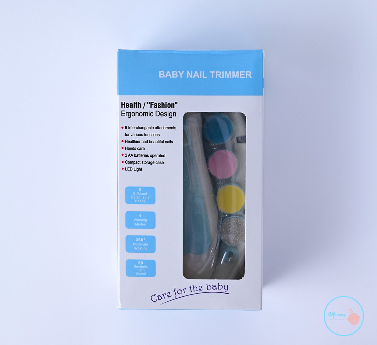 Goedkoopste Veilige baby-nageltrimmer elektrisch, 6-in-1 nagelknipper