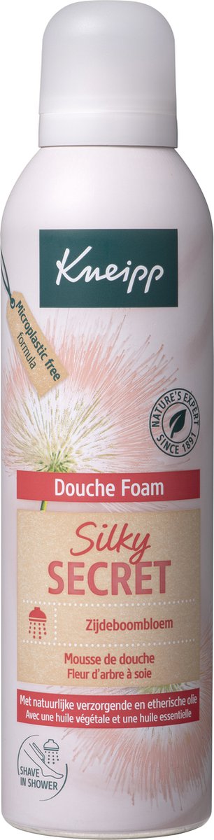 Kneipp Silky Secret - Douche foam - Douche schuim - Zijdeboombloesem - Zeepvrij - Huidneutraal - 1 st - 200 ml