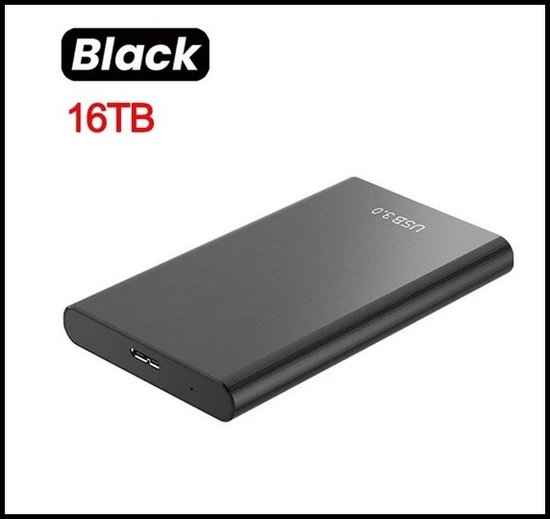 Disque dur externe portable 16 To - Stockage de masse haute vitesse USB 3.0  