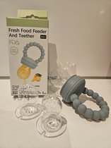 Yippiez - Babyfruitvoederfopspeen - Geschikt voor baby's van 4 maanden en ouder - Babyfruit bijtring - Blauw - Fruitspeen - Fop Speen - Fruit - Speen