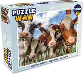 Puzzel Koeien - Dieren - Weiland - Natuur - Legpuzzel - Puzzel 1000 stukjes volwassenen