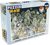 Puzzel Kinderen - Jungle - Natuur - Dieren - Planten - Legpuzzel - Puzzel 1000 stukjes volwassenen