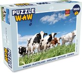 Puzzel Koeien - Platteland - Weiland - Natuur - Dieren - Legpuzzel - Puzzel 1000 stukjes volwassenen