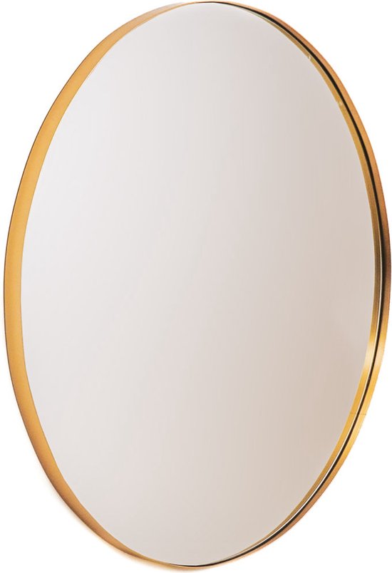 Miroir rond en métal-Or-80cm-Housevitamin