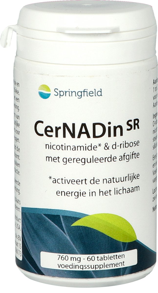 Springfield Cernadin SR nicotinamide & D-ribose 760mg 60 Tabletten