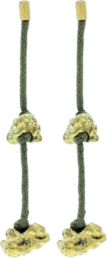 Behave Oorbel hanger met goud-kleurige details