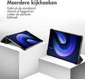 Étui pour tablette Xiaomi Pad 6 / Pad 6 Pro - Bookcase à trois volets iMoshion Design - Zwart / Marbre noir