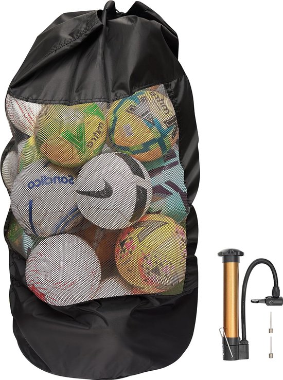 Grand sac de ballon de football, filet de ballon pour 12-15 ballons, 110  cm, Oxford... | bol