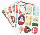 Cadeau sticker Kerstcadeau- Naamlabel- Cadeau sticker -Kerst- kado stickers- thema kerst cadeau versiering- 3 vellen (27 stickers)